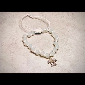 Misty grey turtle bracelet